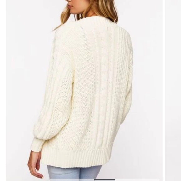 Cable Knit Cardigan Sweater - Picture 3 of 3